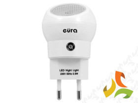 Lampka nocna LED do gniazdka "EURA" ML-02A3 ~230V z czujnikiem zmierzchowym A31A902 EURA-TECH