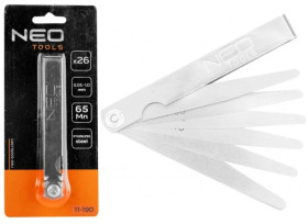 Szczelinomierz 26 listków (0,04-0,63mm) 65MN stal nierdzewna 11-190