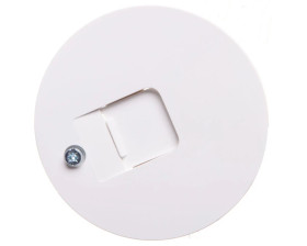 Berker R.1/R.3 Element centralny z zasuwą chroniącą przed kurzem biała 11702089