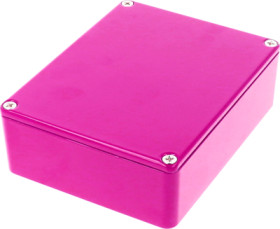 Aluminum die cast enclosure, (L x W x H) 119 x 94 x 38 mm, purple, IP54, 1590BB2PR