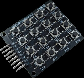 SBC-BUTTONMATRIX2 Developer boards - Button matrix, 16 buttons