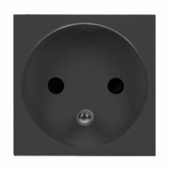 ORNO gniazdo modułowe zu czarne 45x45mm 16A 230V OR-GM-9010/B/FR
