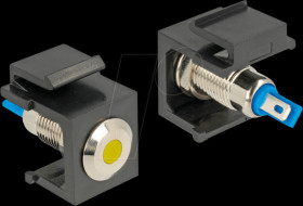 86462 Keystone LED yellow 6 V flat, black