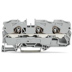 Kostka zaciskowa na szynie DIN WAGO poziomy: 1 8AWGWciskane TOPJOB S