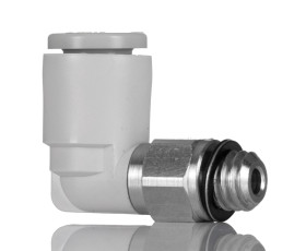 Złączka pneumatyczna Złącze M3 męskie Wciskane 4 mm SMC Adapter gwintowany kolankowy M3 męskie