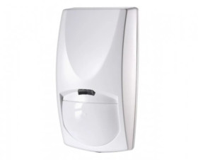 Mikroprocesorowa analiza pasywnej podczerwieni i mikrofali 10.5 GHz, wybór ilości impulsów IX PIR QUAD + MW