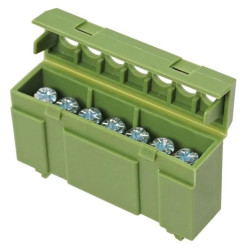 Listwa zaciskowa 7-polowa 1-16mm2 zielona LZMI-G7