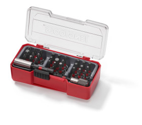 Zestaw końcówek do wkrętaka l. elementów: 29 rozmiar: 30 mm Zestaw końcówek udarowych z zaciskiem pasowym mieszanym