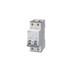 Siemens 5SY52067 Circuit Breaker 6A 2-pole 440V DC 400V AC 10kA C 25A