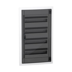 Rozdzielnica PrismaSeT XS 4x18 PSXS-4-18-PT-P podtynkowa drzwi przezroczyste IP40 IK09 LVSXP418