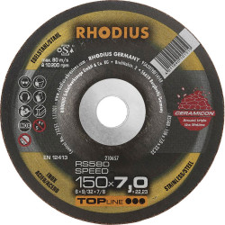 Rhodius 210657 Grinding disc Dia 150 mm Bore 22.23 mm Stainless steel