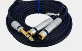 Kabel cyfrowy rozgałęziający Jack 6,3 Przyłącze wt. Jack 6,3 stereo / 2xgn. Jack 6,3 stereo digital MK77 1,5m