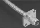 SMA flange socket 50 Ω, RG-405, solder connection, straight, 1051091-1