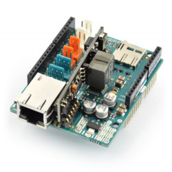 Arduino Ethernet Shield 2 z czytnikiem kart microSD + PoE - A000025