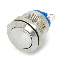 Przełącznik ON-OFF chwilowy PBS-28B 250V/2A - srebrny