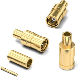 SMB plug 50 Ω, RD-316, crimp connection, straight, 61646021110620