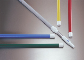 Trzonek do miotły, Biały, Aluminium, do uzycia z: Vikan Brush, Vikan Squeegee, 1.575m