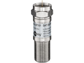 Tłumik SAT 6 dB wtyk F gniazdo F