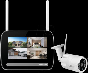 51136 Surveillance camera set, IP, outdoor