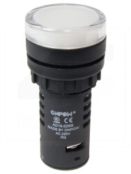 Kontrolka AD16-22D/RG/230VAC;22mm; dwuk.czerw.-ziel.;LED 230V;ONPOW