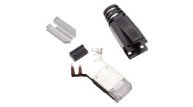 Złącze Ethernet Wtyk Złącze RJ45 Montaż na kablu Cat6a Bel Stewart