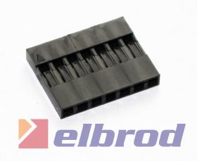 Obudowa złacza czarna 1x7PIN r.2.54mm (10 szt) /1035