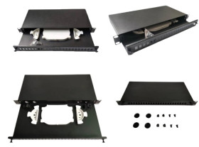 Panel krosowniczy, obudowa, 24-portowy ST Duplex, 1U RS PRO