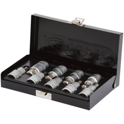 KS Tools 911.1321 1/2&quot; Bit Socket Set Hexagon, Short, 9 Pcs