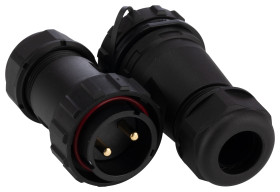 Przemysłowe złącza okrągłe 2, 2-pinowe SY29 Kabel, Układ szeregowy Wtyczka, gniazdo RS PRO