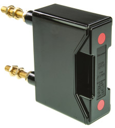 Uchwyt bezpiecznikowy montowany na szynie Mocowanie szynowe rozmiar: A4 100A 690V ac Tylny kołek gwintowany, połączony