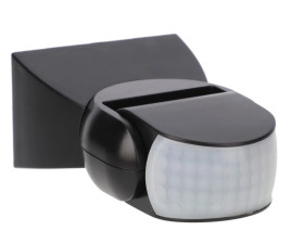 Czujnik ruchu 360/180st. 2 sensory IP65 1200W czarny 5 lat gwarancji OR-CR-254/B