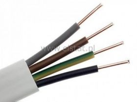 Kabel płaski YDYp 4x 1,5 energetyczny 450 / 750V