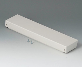 Cover, L, flat, closed, ABS, (W x H x D) 268 x 24 x 62 mm, white, B4030417