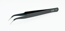 HY-TP-1 antystatyczna pęseta zagięta, długość 121mm