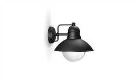 Philips Hoverfly Czarny Oprawa Ścienna Kinkiet Elewacyjny 1X E27/ 60W Ip44...