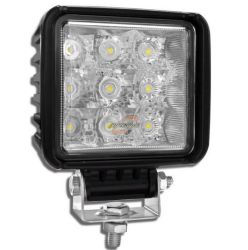 LAMPA ROBOCZA 9 LED KWADRATOWA 12-24V 27W