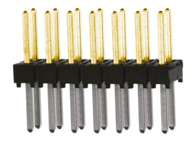 Złącze szpilkowe 14-pinowe TSW raster: 2.54 mm Prosty 2-rzędowe Samtec Otwór przelotowy 550 V Bez osłony