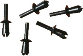 Expanding rivet, hole Ø 3.2 mm, L 7.5 mm, POM, for panel thickness 3 to 4 mm, 06350002018