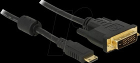 83582 Delock HDMI cable Mini-C male > DVI 24+1 male 1 m