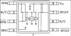 Space SMT MMIC Divide-By-2, DC to 12 GHz