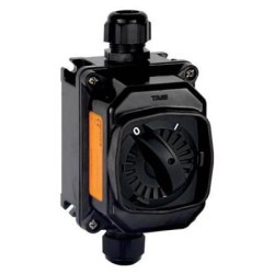 Łącznik obrotowy 0-1, 3x25A w wykonaniu Ex, kategoria 2D 3G, obudowa GRP P290253EX