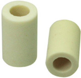 Round spacer sleeve, without thread, M4, 12 mm, ceramic, KER 8-4-2X12