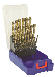 Wiertło Tivoly HSS 25 szt. Zestaw do wiercenia w punktach podzielonych