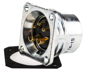 Złącze wielostykowe przemysłowe 5-pinowe, panelowe Gniazdo Amphenol Socapex