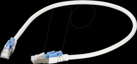 K5539WS.0,5 Patch cable Cat.6a, S/FTP, 0.5 m, white, lockable