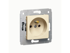 CARIVA Gniazdo pojedyncze z uziemieniem krem 16A-250V 773724 LEGRAND