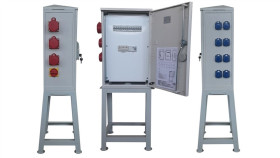 Rozdzielnica Elektryczna Budowlana Na Stojaku + Dźwignia Ręczna (8X2p+Z,...