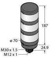 Kolumna sygnalizacyjna Turck TL70GYRQ 3092336 1 szt.