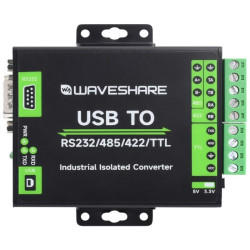 Konwerter przemysłowy USB na RS232 RS482 RS422 TTL Waveshare izolowany