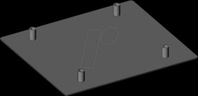 421-000-04 Mounting plate X30-110, for horizontal mounting